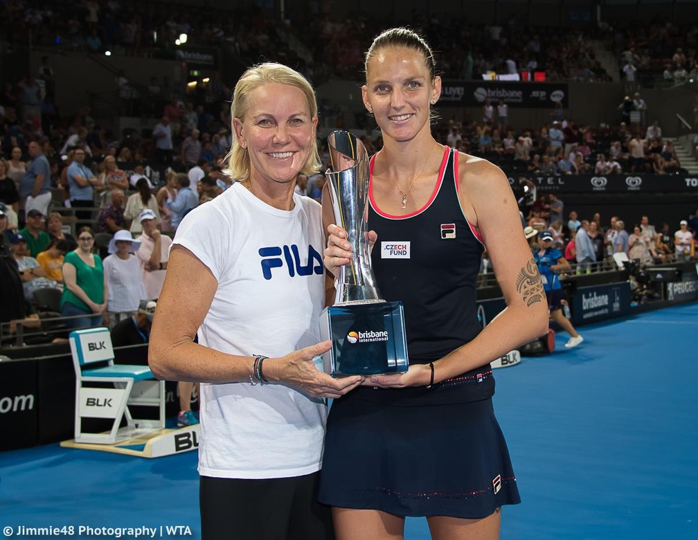 Coaching Karolína Plíšková Brisbane 2018