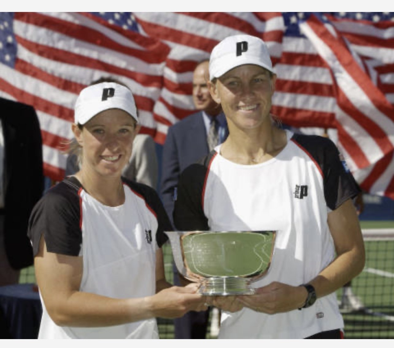 US Open 2001 with Lisa Raymond