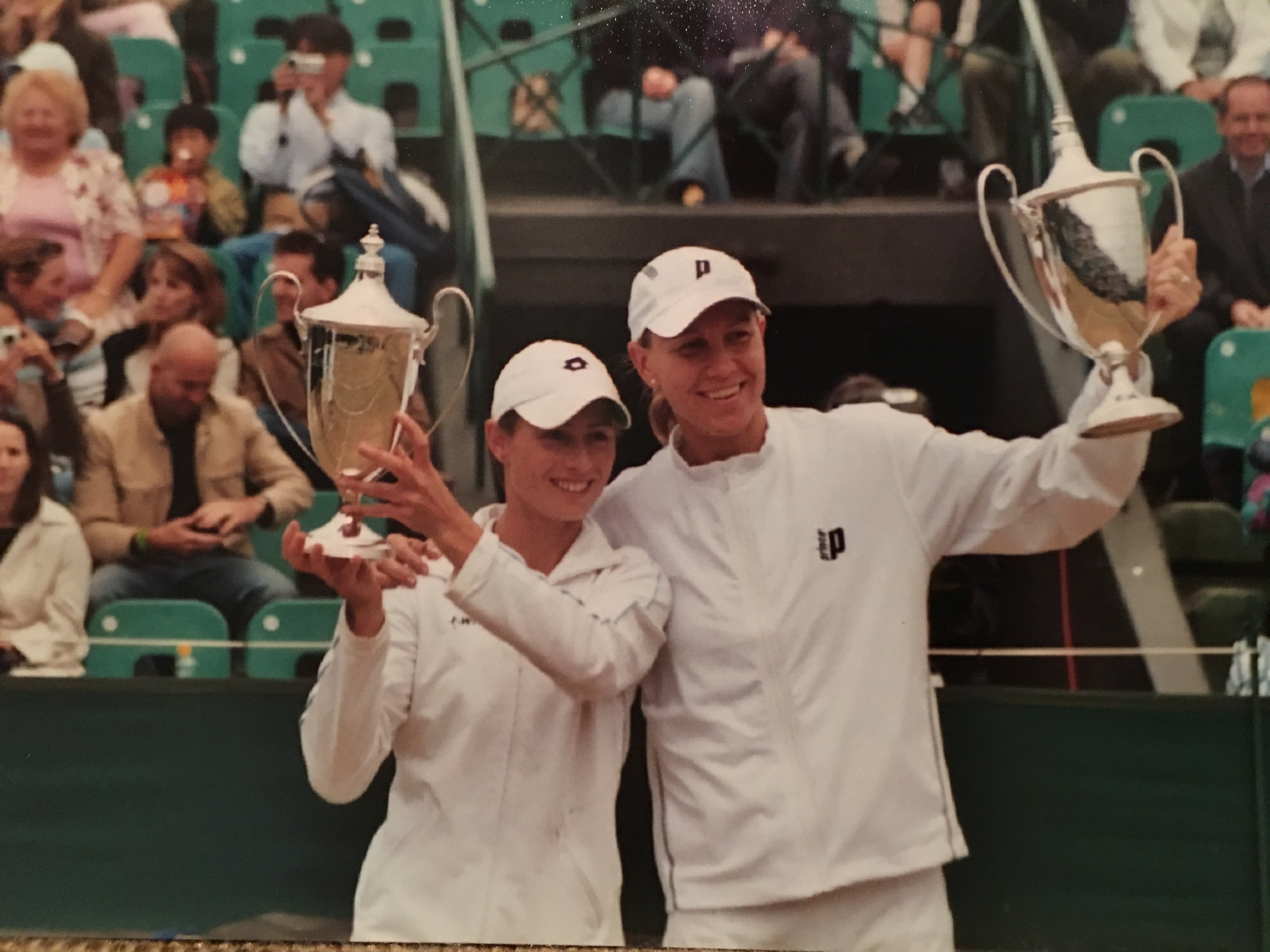 Wimbledon 2004 with Cara Black