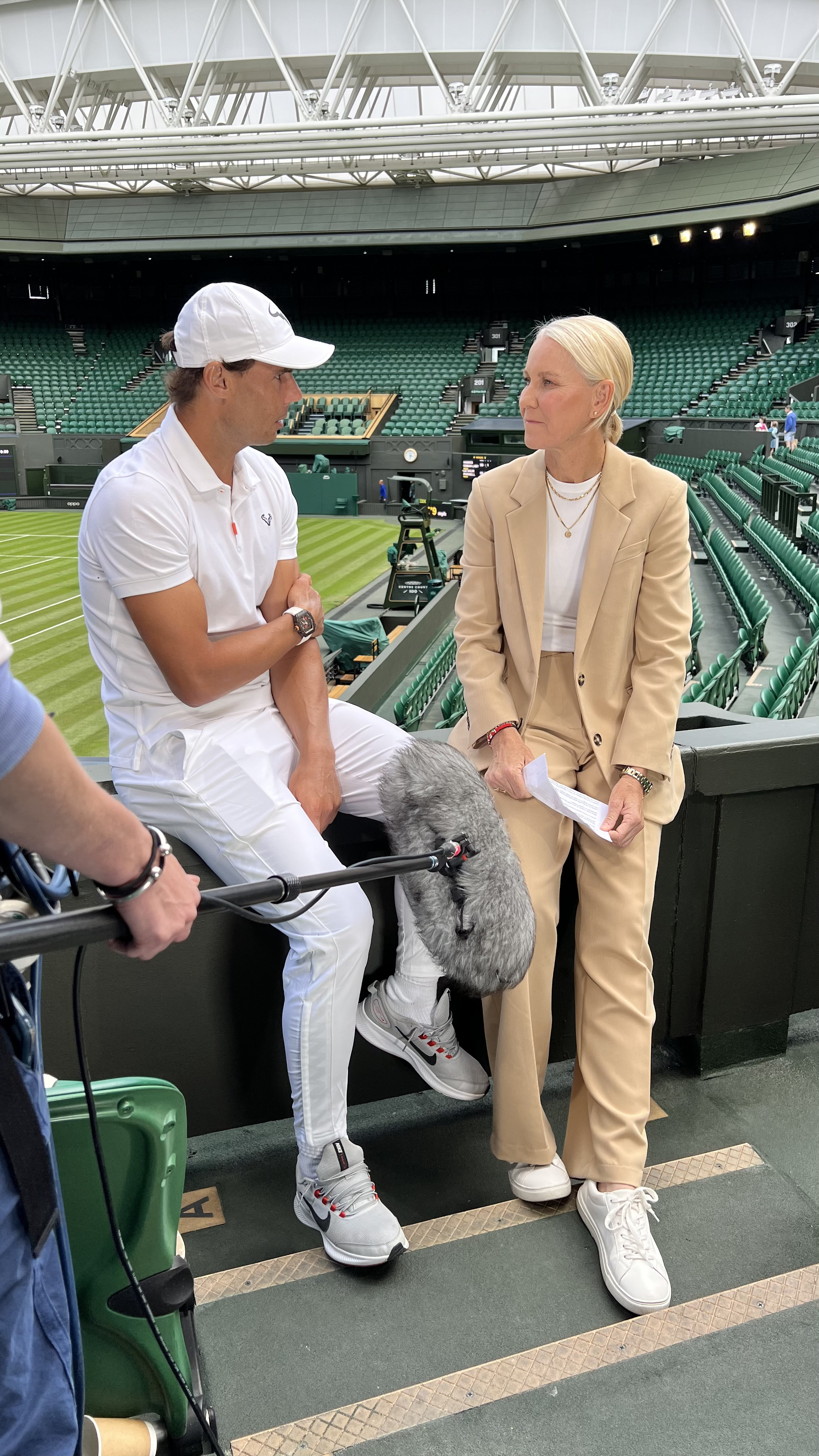 With Rafael Nadal at Wimbledon